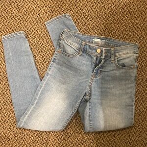 Old Navy light wash super skinny jeans